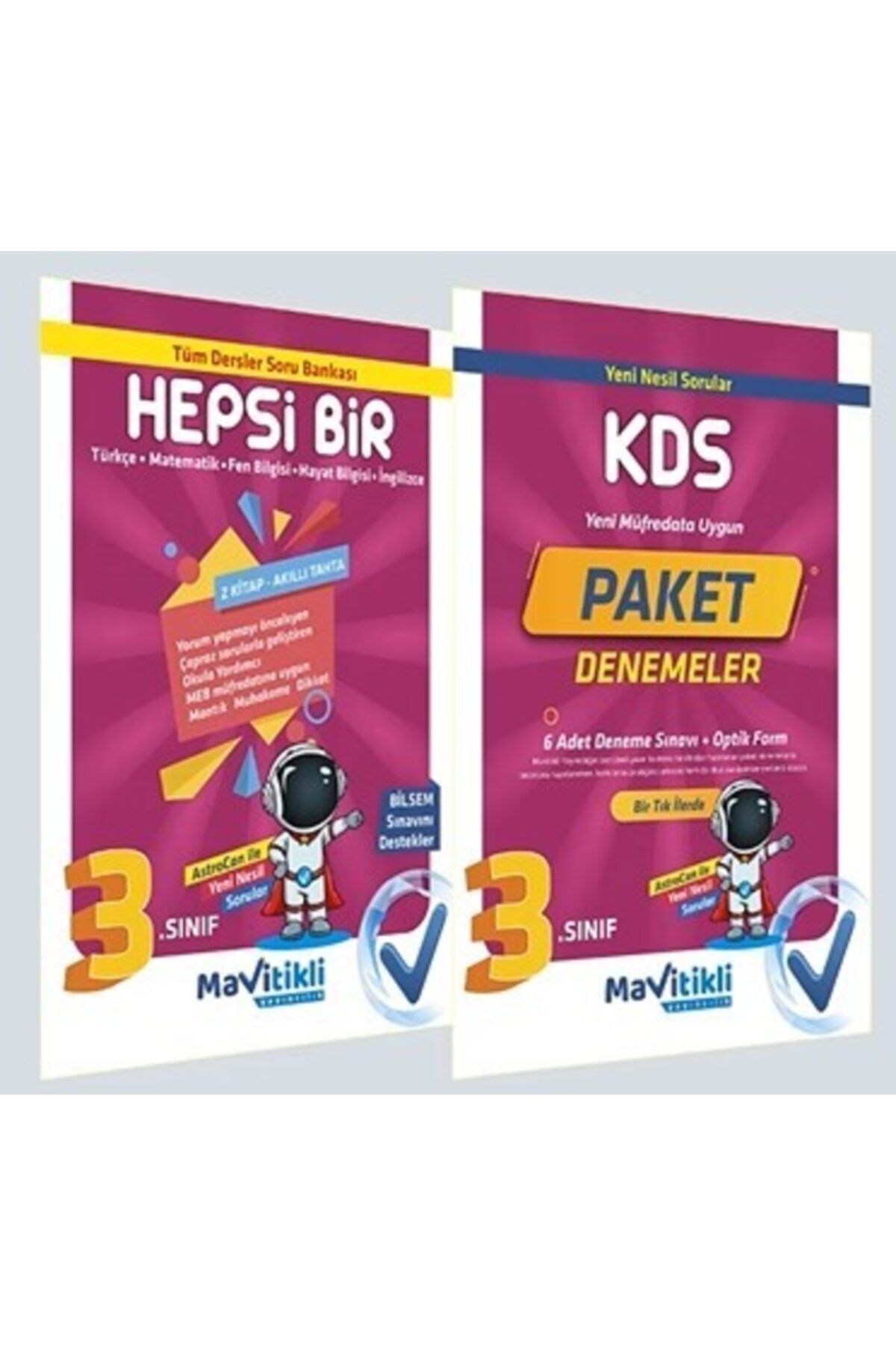 3.sınıf Tüm Dersler Soru Bankası & 6'lı Paket Deneme