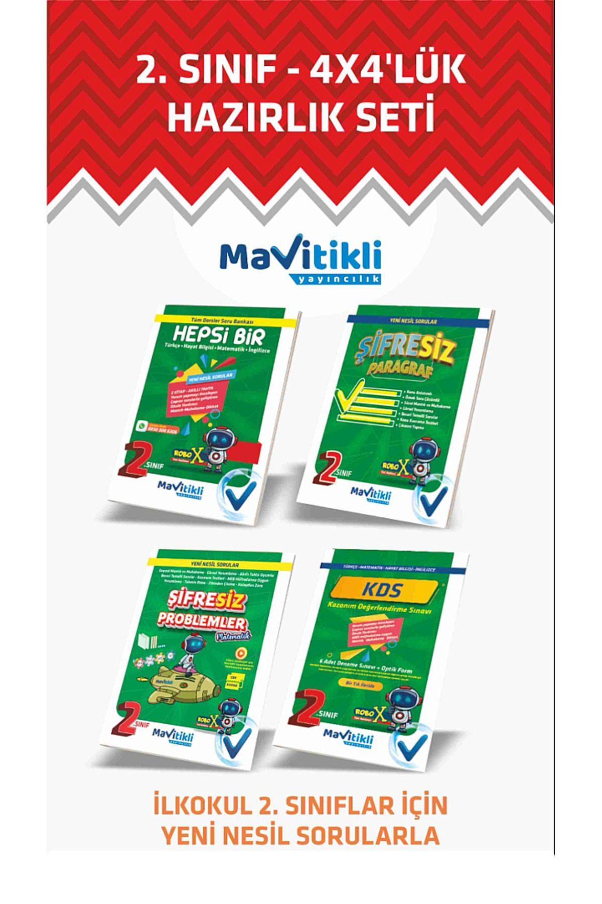 2.SINIF 4X4 HAZIRLIK SETİ (4 FARKLI KİTAP)