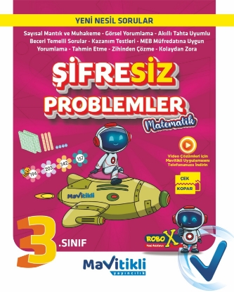 Picture of Mavitikli Yayıncılık 3.SINIF ŞİFRESİZ PROBLEMLER Kitabı