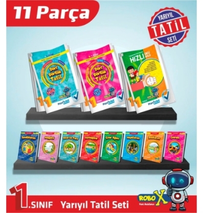 Mavitikli Yayıncılık 1.SINIF KIŞ TATİL KİTABI (11 parça) resmi