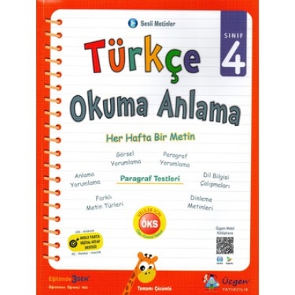 Üçgen Yayıncılık 4. Sınıf Türkçe Okuma Anlama resmi