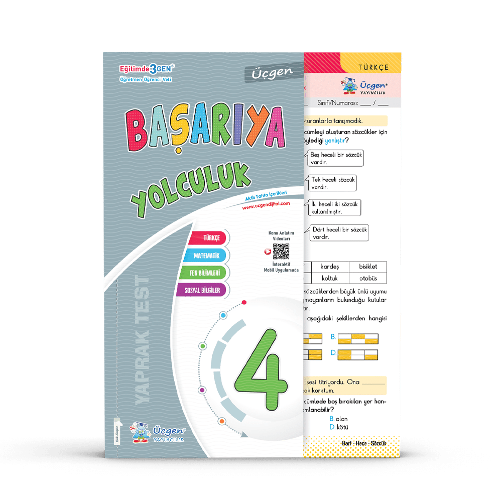 4.SINIF – Başarıya Yolculuk – Yaprak Test