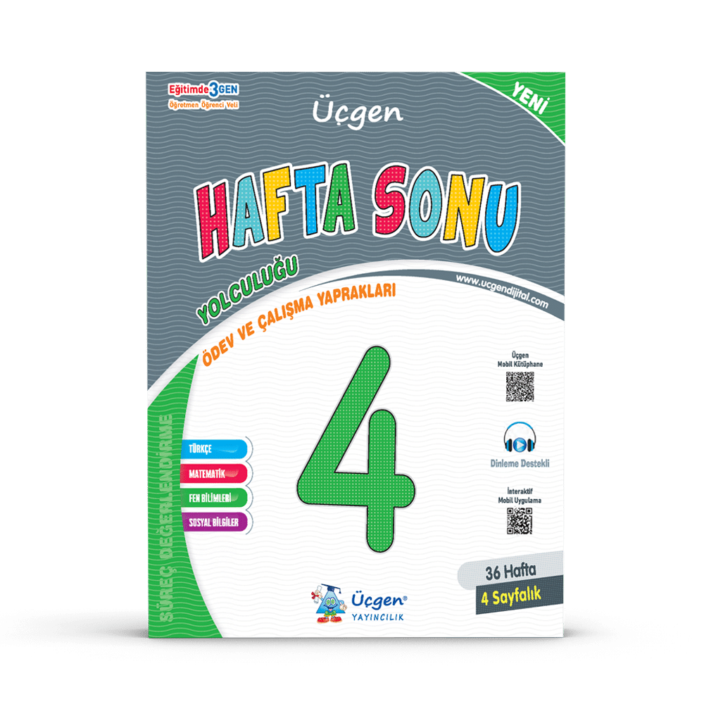 4.SINIF – Hafta Sonu – Ödev ve Çalışma Yaprakları 36 Hafta