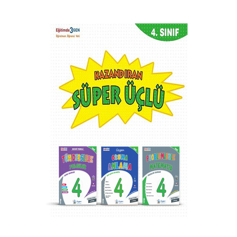 4.SINIF – SÜPER ÜÇLÜ – Kazandıran Kitaplar
